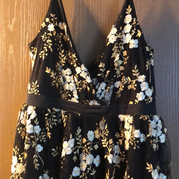 Embroidered Fit and Flare Cocktail Dress PriceFIRM - Picture 2 of 4